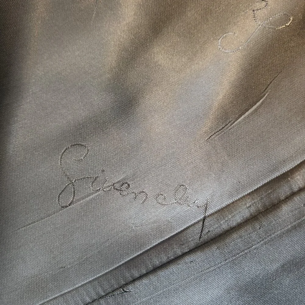 Givenchy Gentleman for Chequers Vintage‎ Blazer Suit Jacket Gray Pinstriped 42R